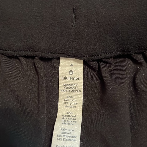 Lululemon High rise stretch 7/8 pants black - Picture 4 of 6